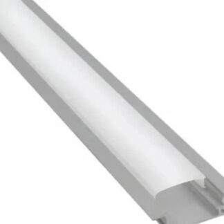 Perfil De Embutir Led 18.4x8,6x14mm 2m  Alumínio Branco 2mm Branca